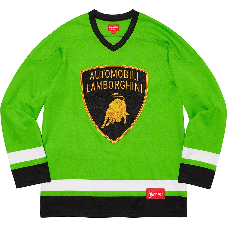 Supreme Supreme Automobili Lamborghini Hockey Jersey (SS20) - Lime - $148