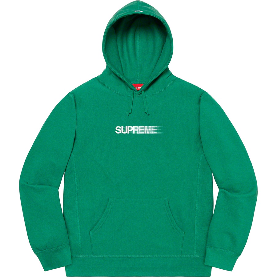Supreme Motion Logo Hooded Sweatshirt (SS20) - Light Pine - $158
