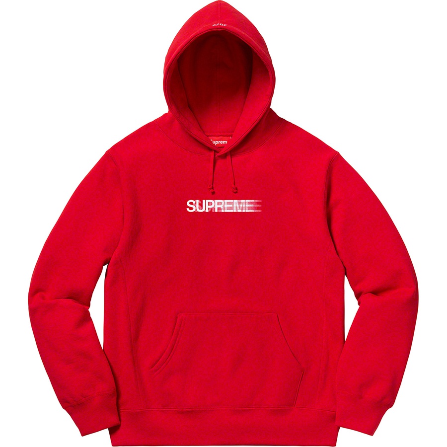 Supreme Motion Logo Hooded Sweatshirt (SS20) - Red - $158
