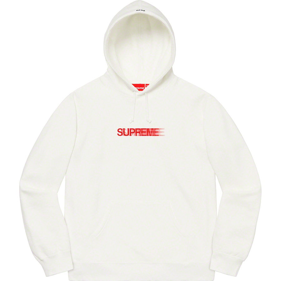 Supreme Motion Logo Hooded Sweatshirt (SS20) - White - $158