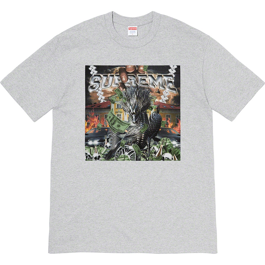Supreme Dragon Tee (SS20) - Heather Grey - $38