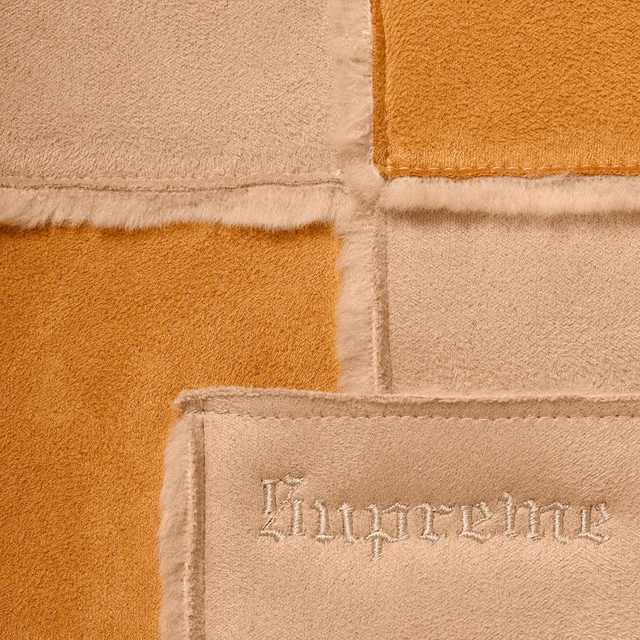 Supreme Faux Suede Patchwork Hooded Jacket (SS20) - Tan - $288