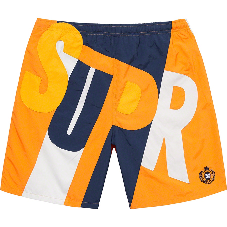 Supreme Big Letter Water Short (SS20) - Dark Orange - $128