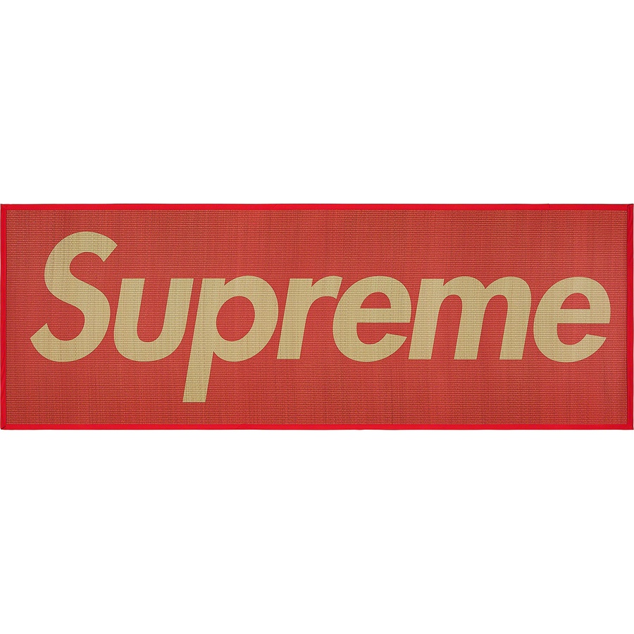 Supreme Woven Straw Mat (SS20) - Red - $40