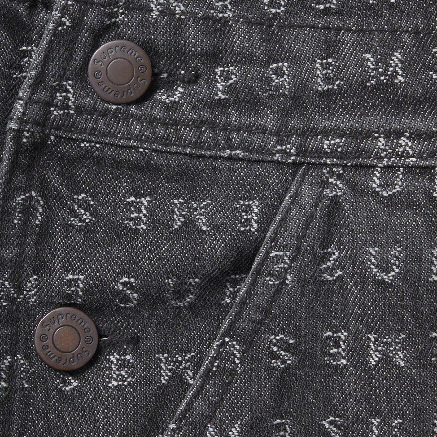 Supreme Jacquard Logos Denim Overalls (SS20) - Black - $198