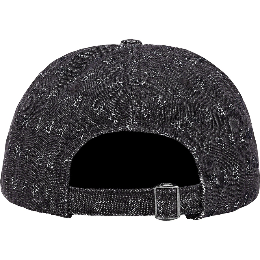 Supreme Jacquard Logos Denim 6-Panel (SS20) - Black - $48