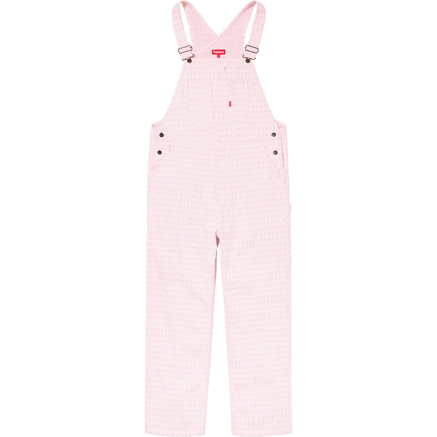 Supreme Jacquard Logos Denim Overalls (SS20) - Pink - $198
