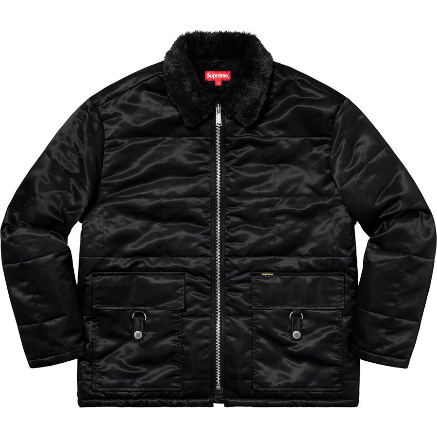 Supreme Quilted Cordura Lined Jacket (SS20) - Black - $218