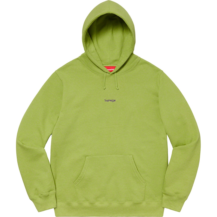 Supreme Digital Logo Hooded Sweatshirt (SS20) - Lime - $158
