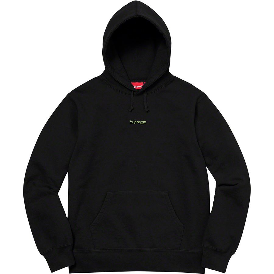 Supreme Digital Logo Hooded Sweatshirt (SS20) - Black - $158