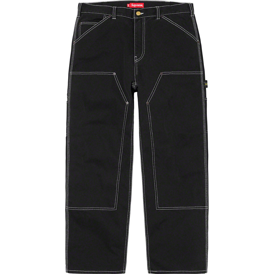 Supreme Double Knee Painter Pant (SS20) - Black - $148