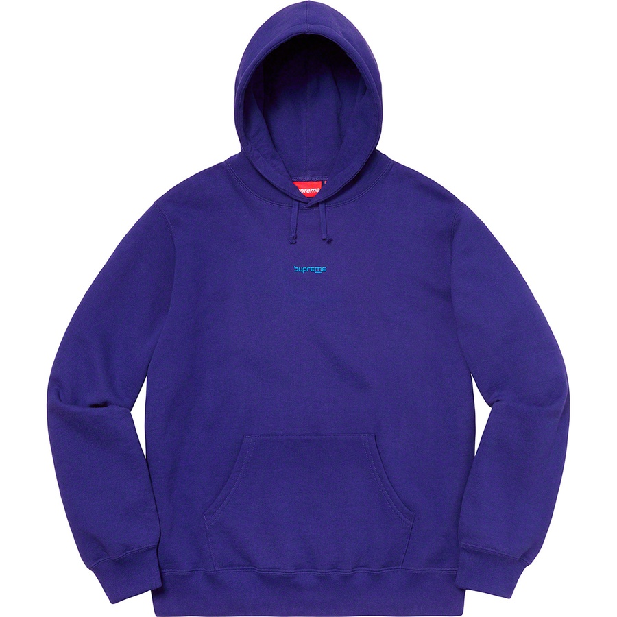 Supreme Digital Logo Hooded Sweatshirt (SS20) - Dark Royal - $158