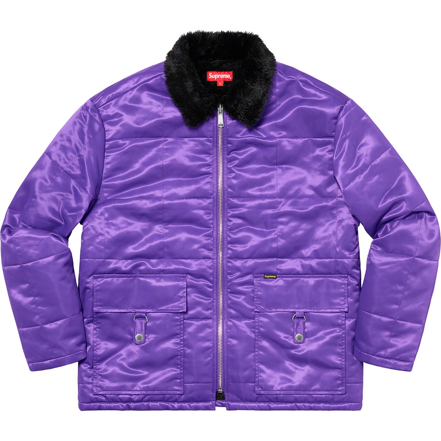 Supreme Quilted Cordura Lined Jacket (SS20) - Purple - $218