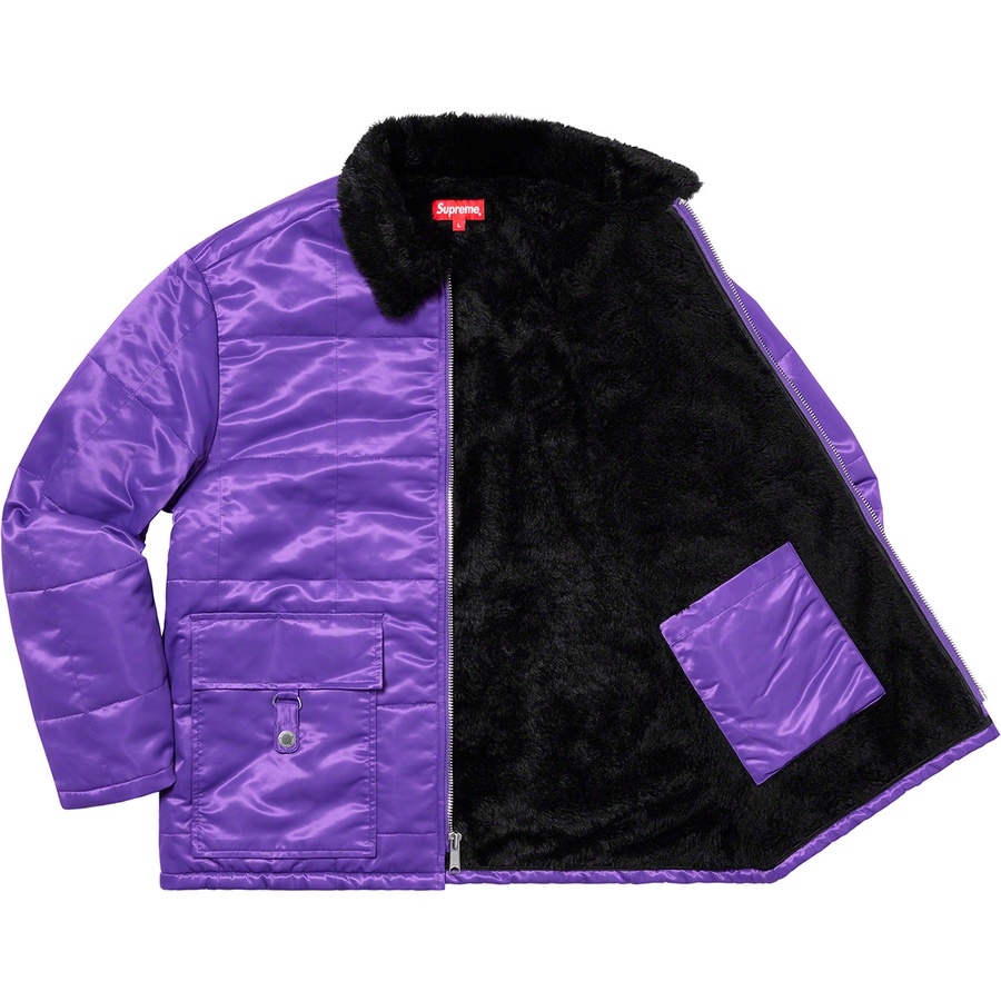 Supreme Quilted Cordura Lined Jacket (SS20) - Purple - $218