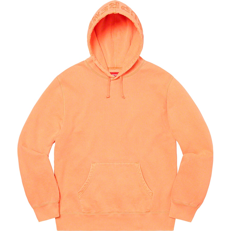 Supreme Overdyed Hooded Sweatshirt (SS20) - Bright Peach - $148
