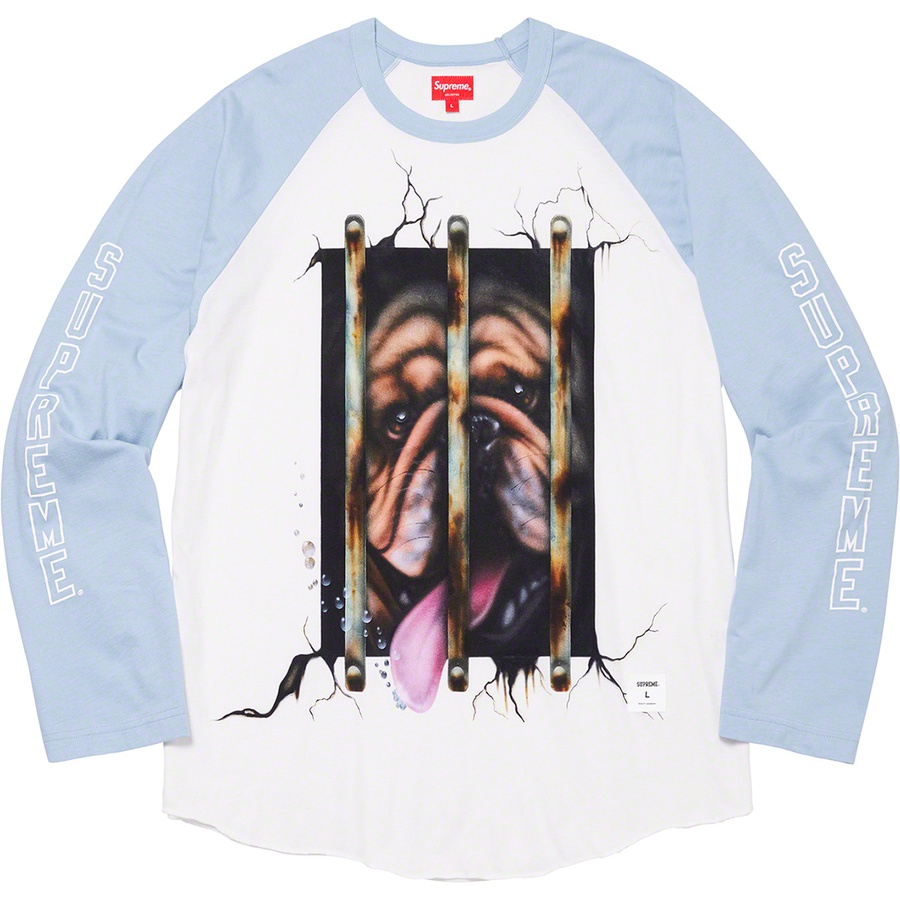 Supreme Dog Raglan L S Top (SS20) - Blue - $98