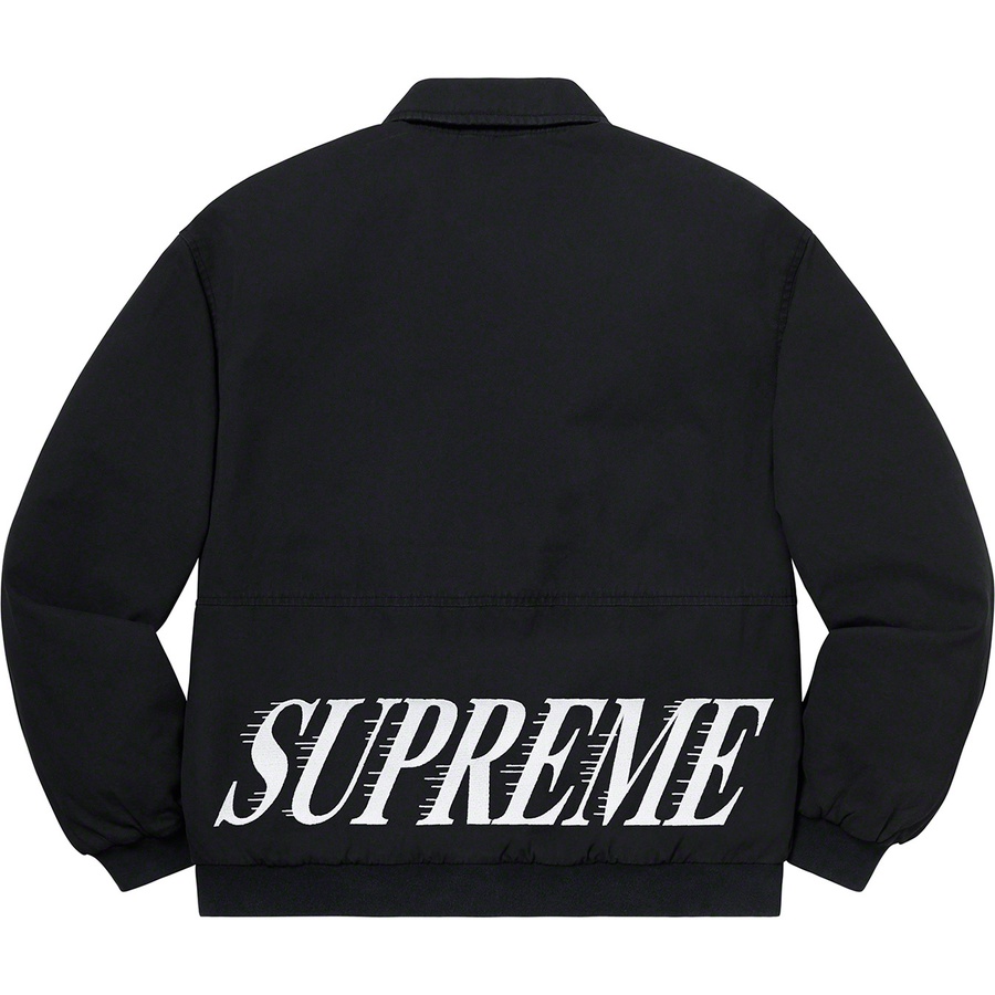 Supreme Twill Varsity Jacket (SS20) - Black - $168