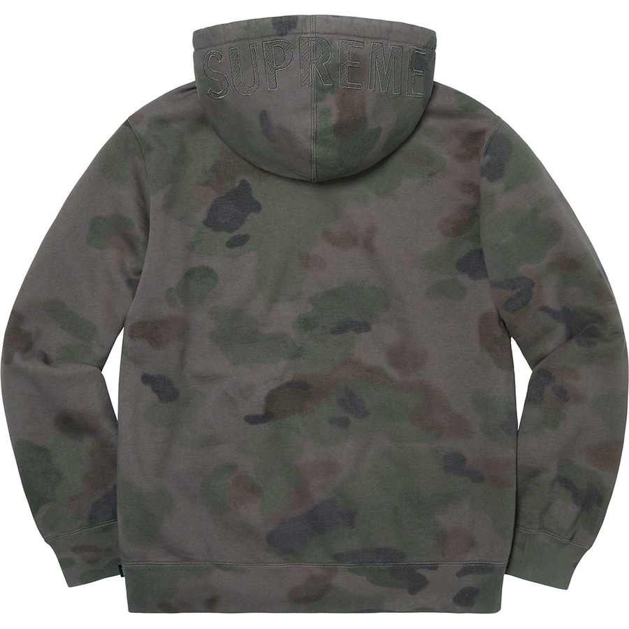 Supreme Overdyed Hooded Sweatshirt (SS20) - Black Painted Camo - $148