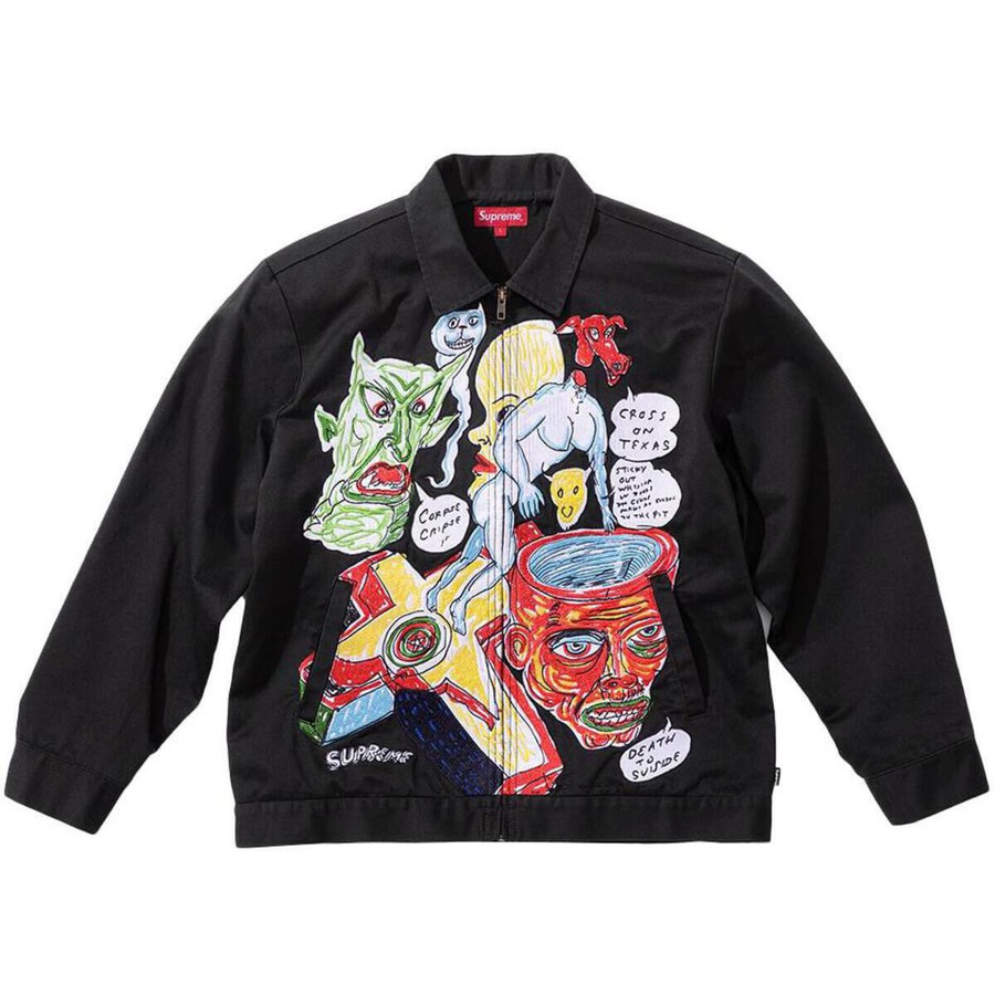 Supreme Daniel Johnston Embroidered Work Jacket (SS20) - $238