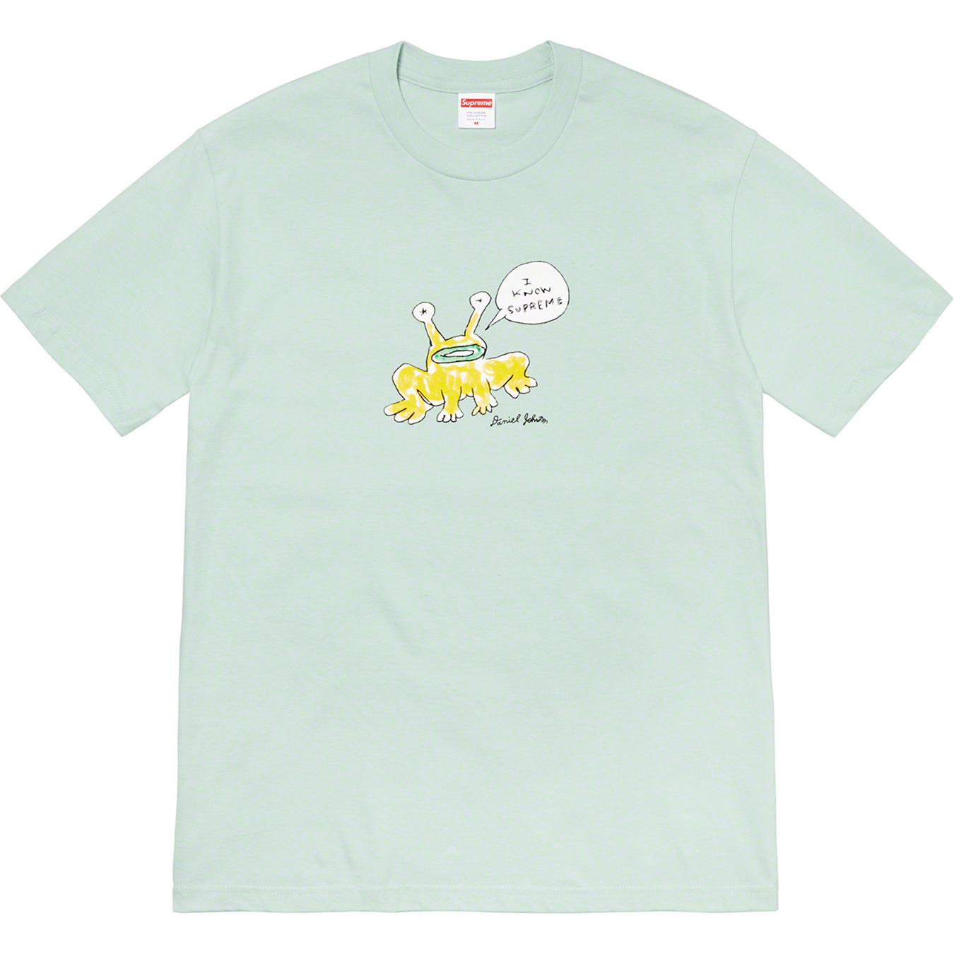 Supreme Daniel Johnston Frog Tee (SS20) - Light Teal - $44