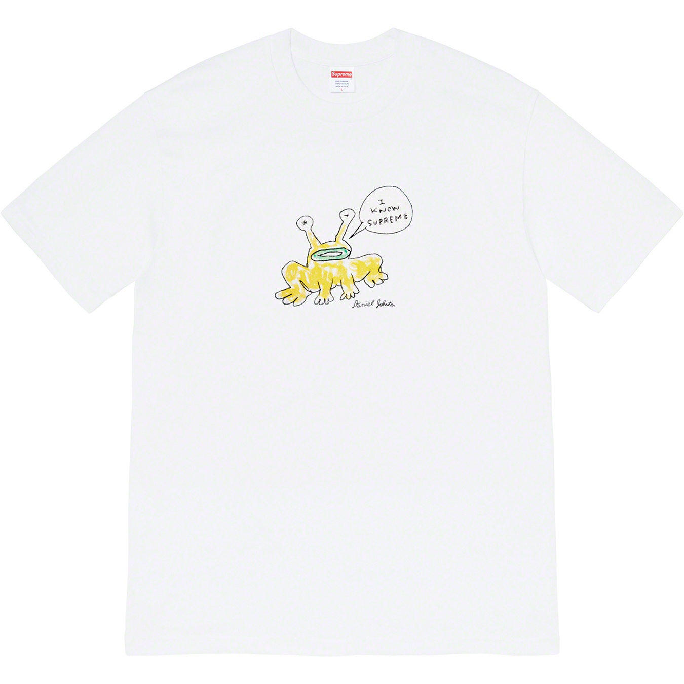 Supreme Daniel Johnston Frog Tee (SS20) - White - $44