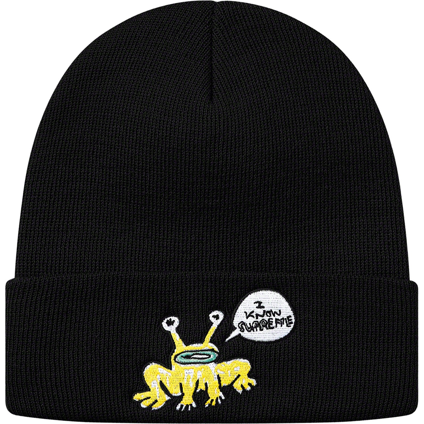 Supreme Daniel Johnston Beanie (SS20) - Black - $36