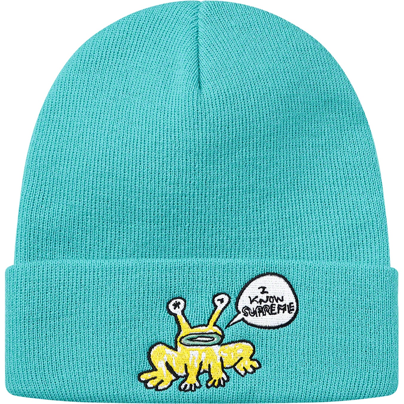 Supreme Daniel Johnston Beanie (SS20) - Turquoise - $36