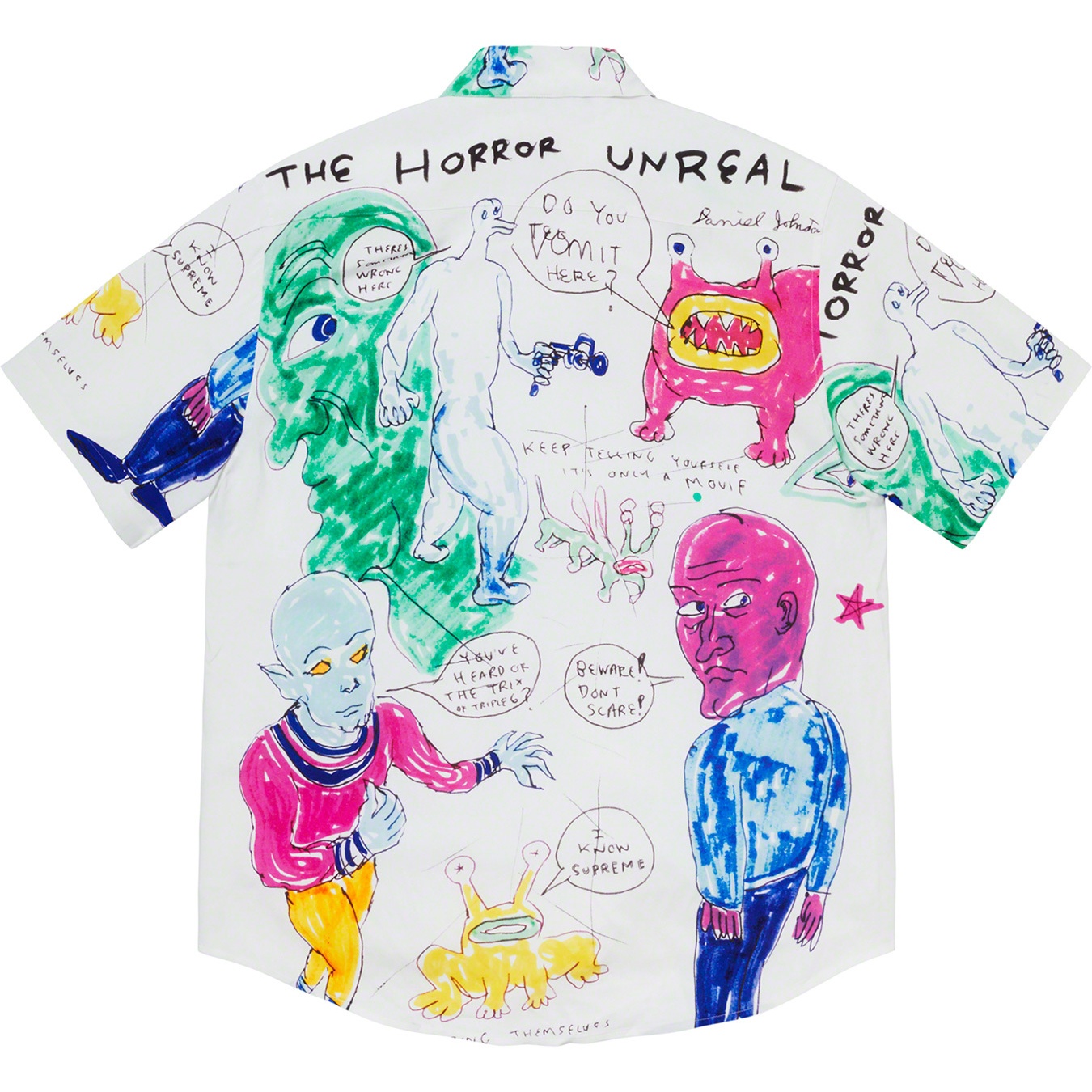 Supreme Daniel Johnston Rayon S S Shirt (SS20) - White - $148