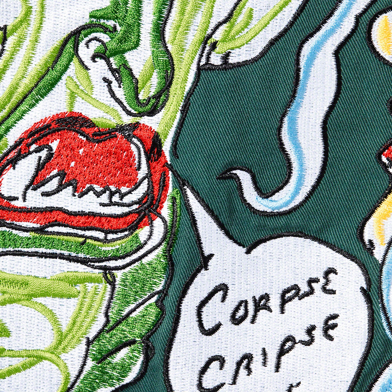 Supreme Daniel Johnston Embroidered Work Jacket (SS20) - Work Green - $238