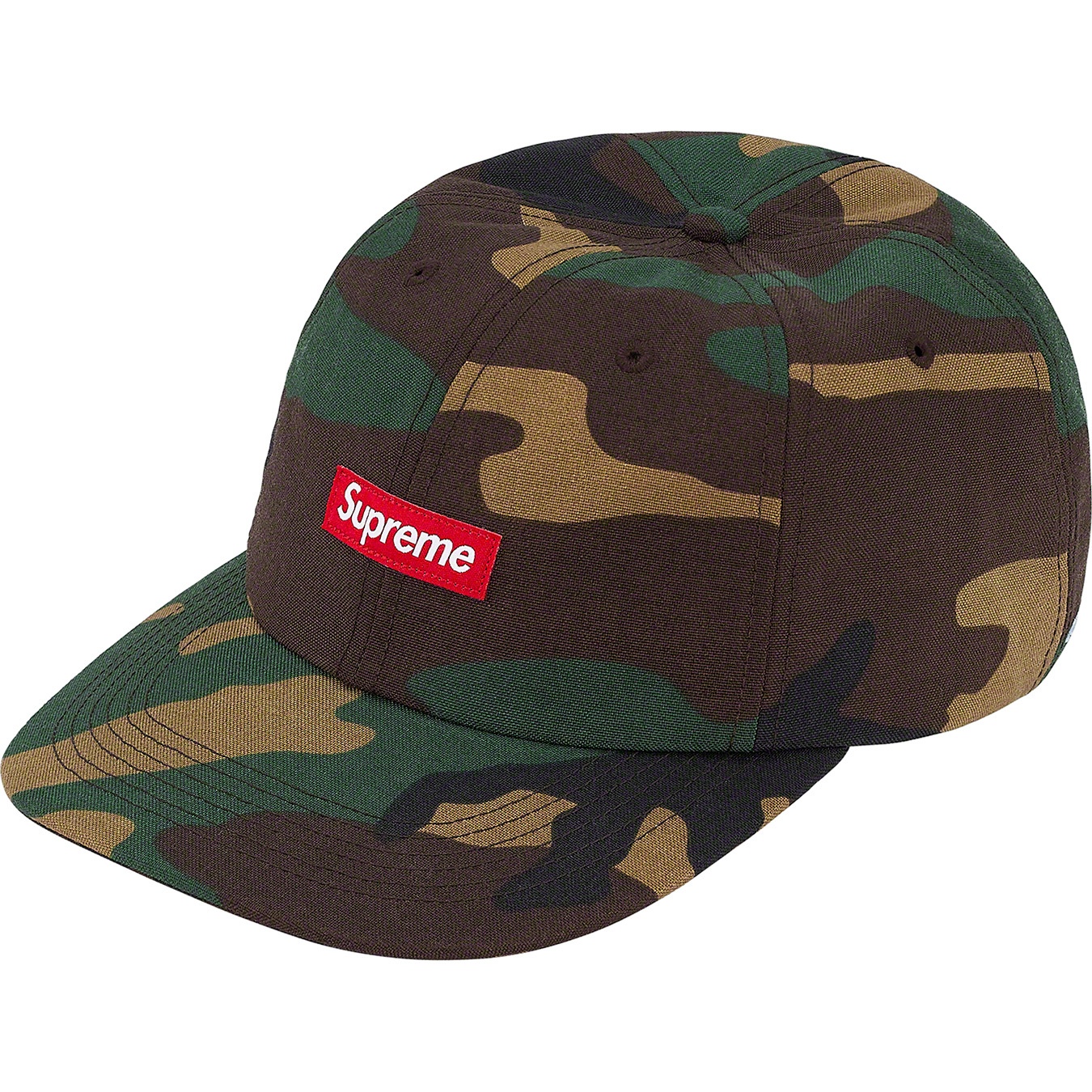 Supreme Cordura Small Box 6-Panel (SS20) - Woodland Camo - $48