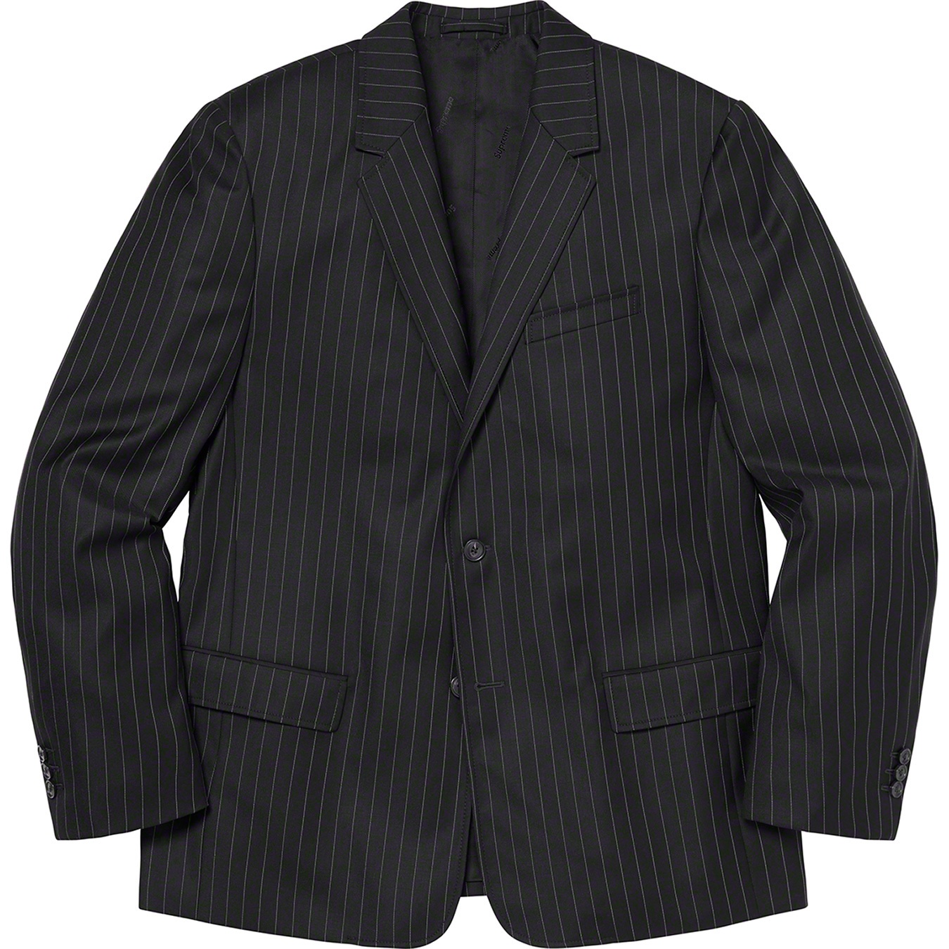 Supreme Wool Suit (SS20) - Black Pinstripe - $598