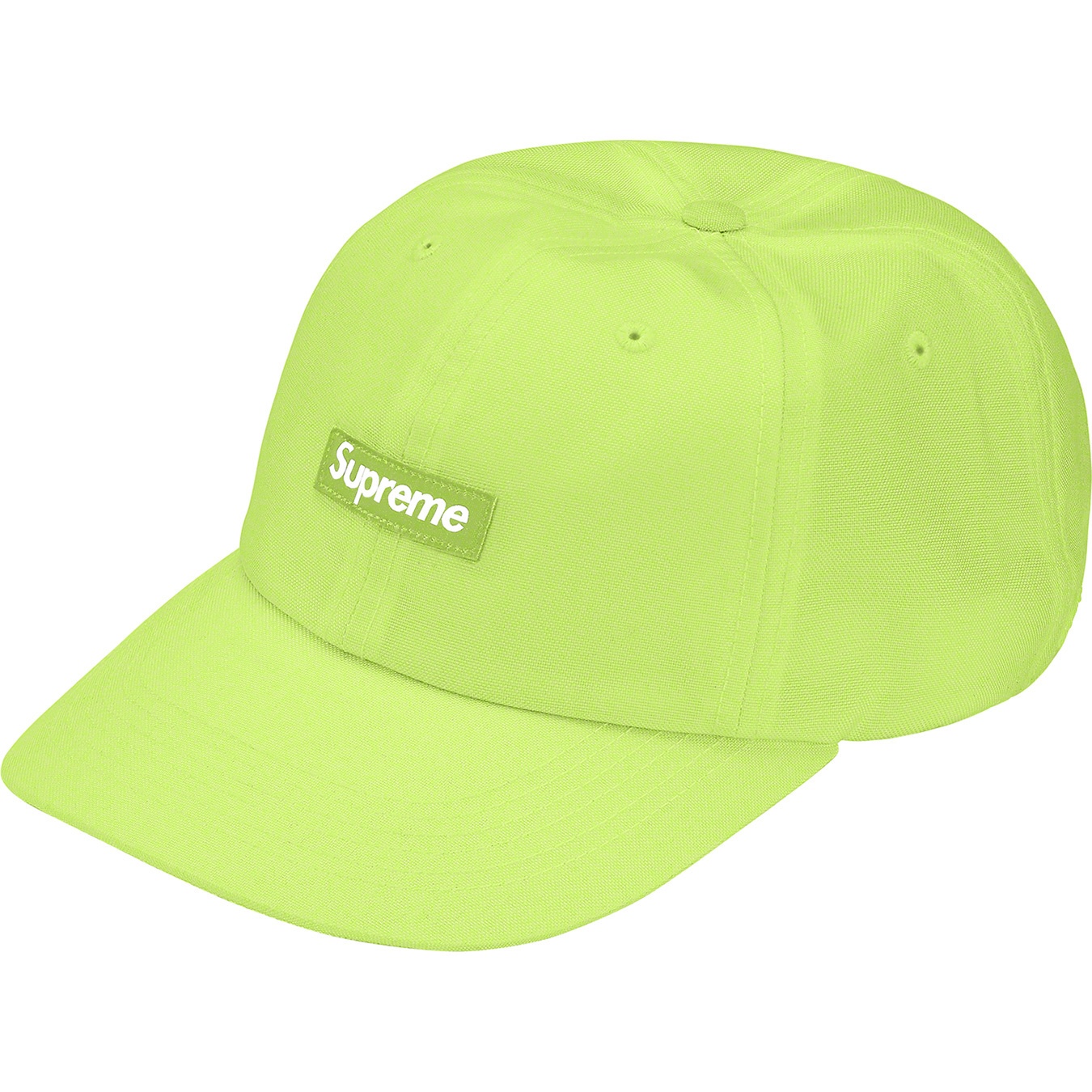 Supreme Cordura Small Box 6-Panel (SS20) - Lime - $48