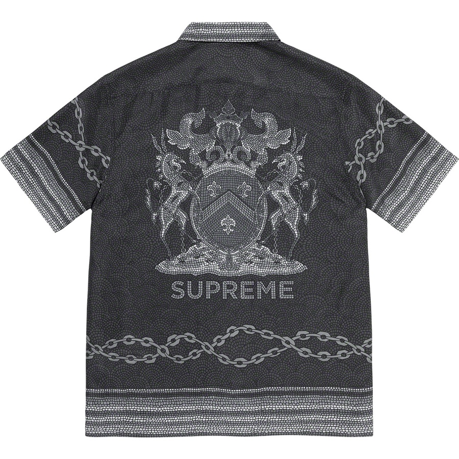 Supreme Mosaic Silk S S Shirt (SS20) - Black - $158