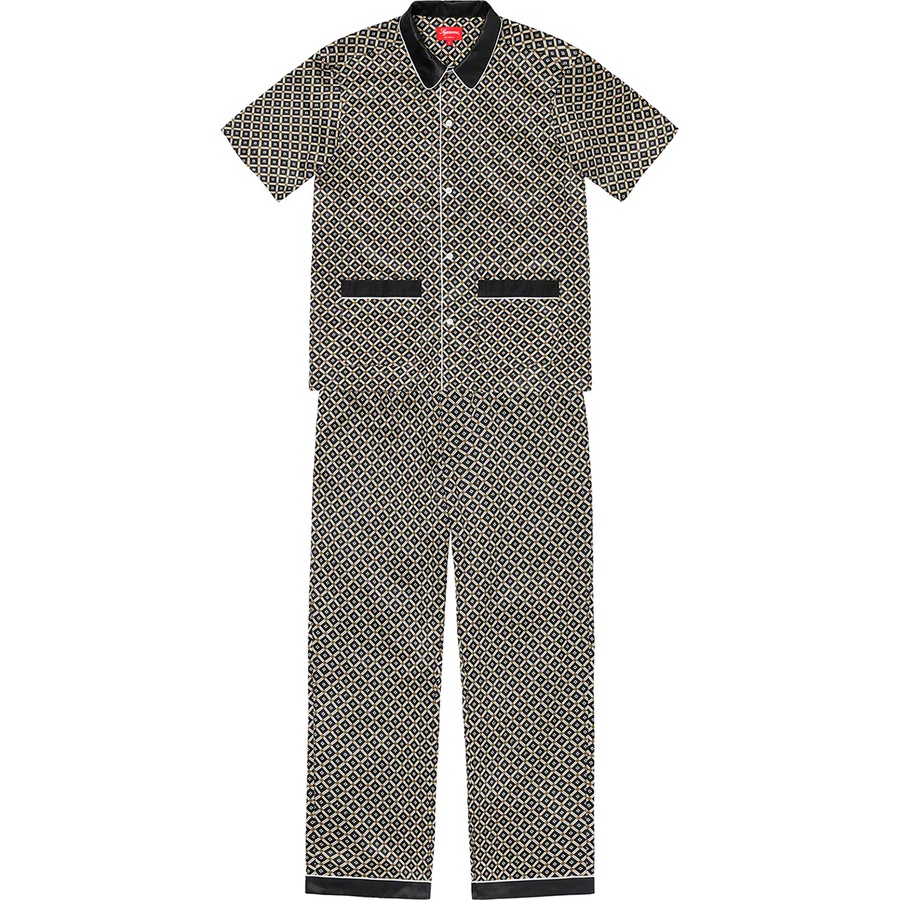 Supreme Satin Pajama Set (SS20) - Black - $148