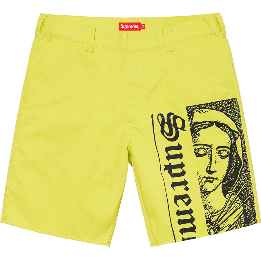 Supreme Mary Work Short (SS20) - Hi-Vis Yellow - $118