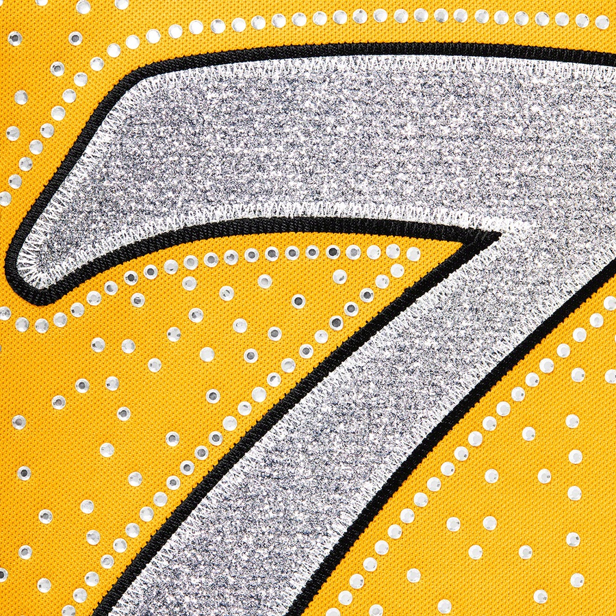 Supreme Rhinestone Baseball Jersey (SS20) - Yellow - $138