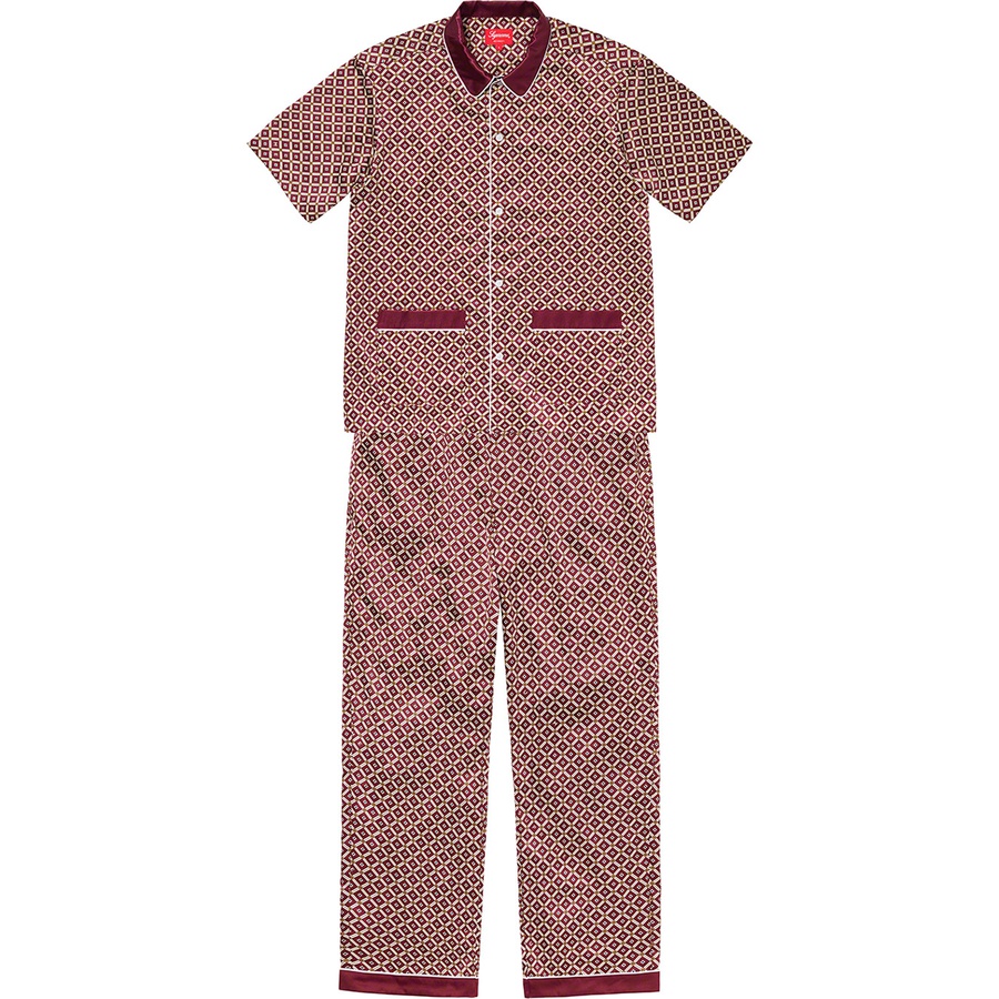 Supreme Satin Pajama Set (SS20) - Red - $148