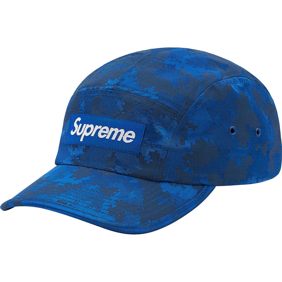 Supreme Satin Digi Camo Camp Cap (SS20) - Royal - $48