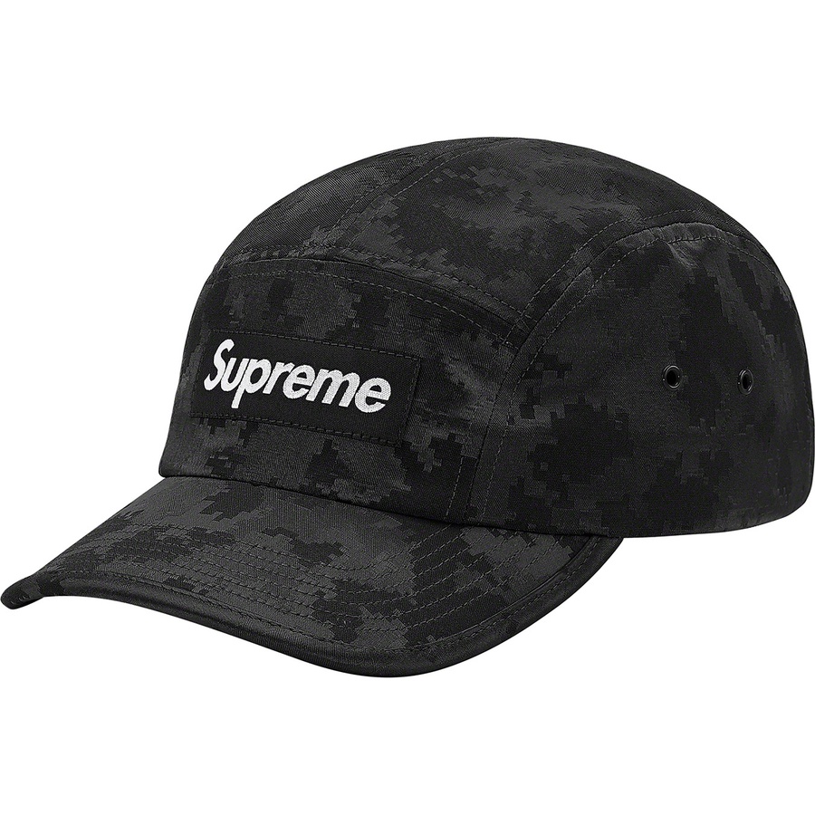 Supreme Satin Digi Camo Camp Cap (SS20) - Black - $48