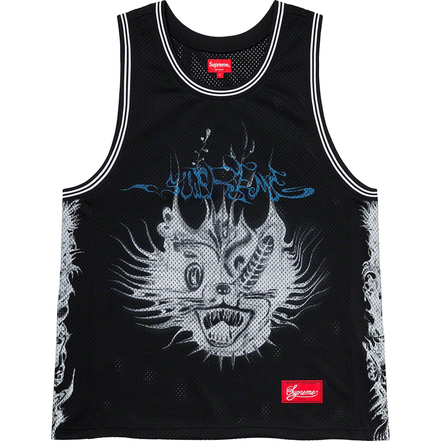 Supreme Animal Basketball Jersey (SS20) - Black - $98