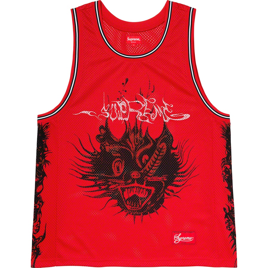Supreme Animal Basketball Jersey (SS20) - Red - $98