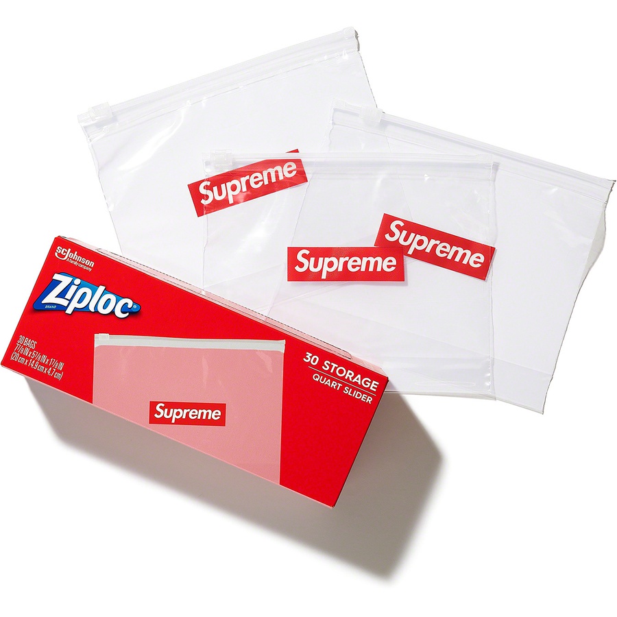 Supreme Supreme Ziploc Bags (Box of 30) (SS20) - Clear - $8