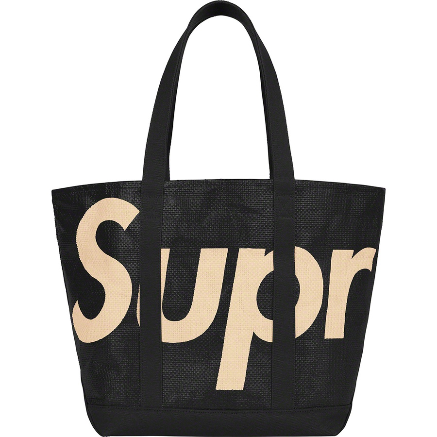Supreme Raffia Tote (SS20) - Black - $98