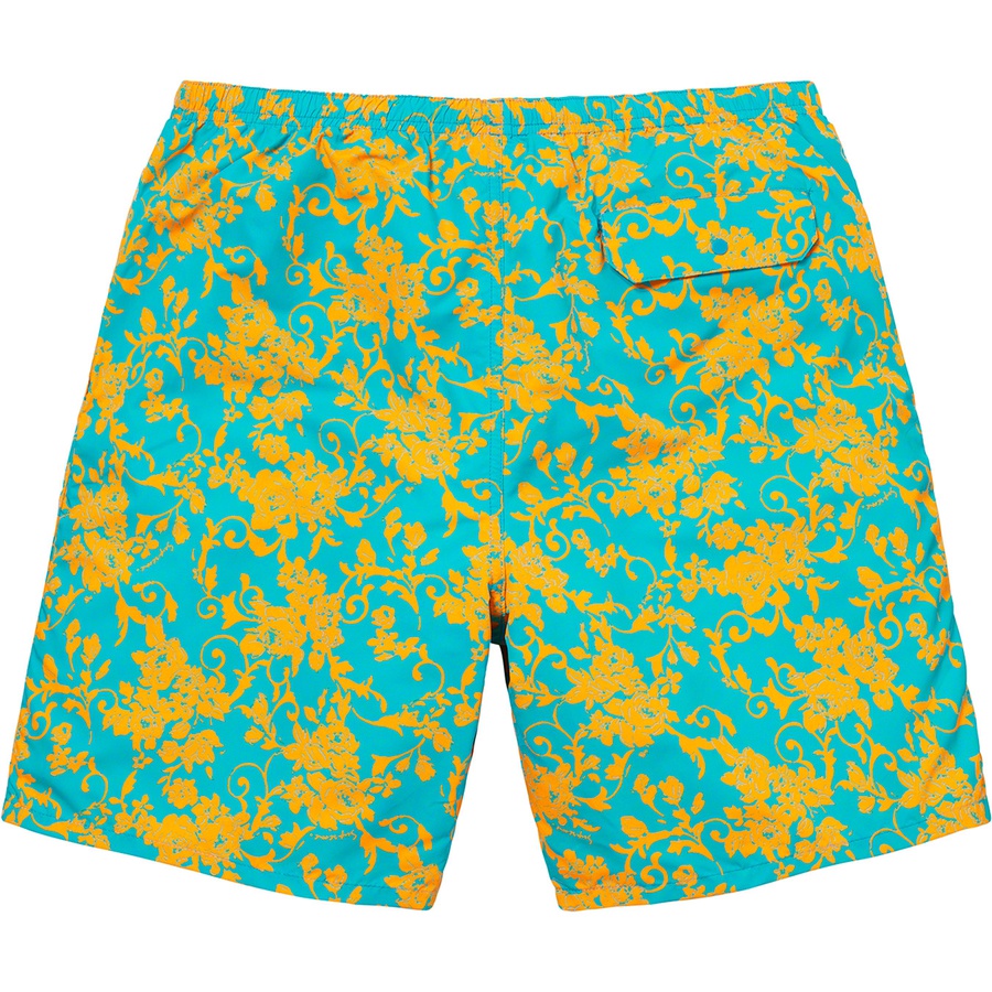 Supreme Nylon Water Short (SS20) - Teal Floral - $110