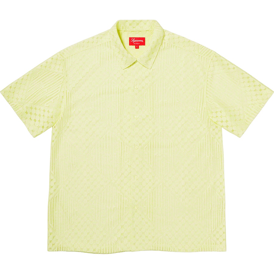 Supreme Lace S S Shirt (SS20) - Pale Yellow - $128