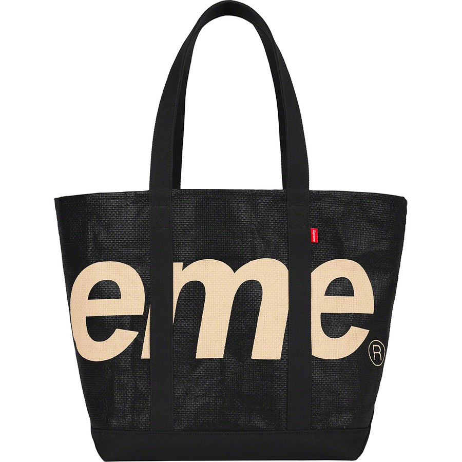 Supreme Raffia Tote (SS20) - Black - $98