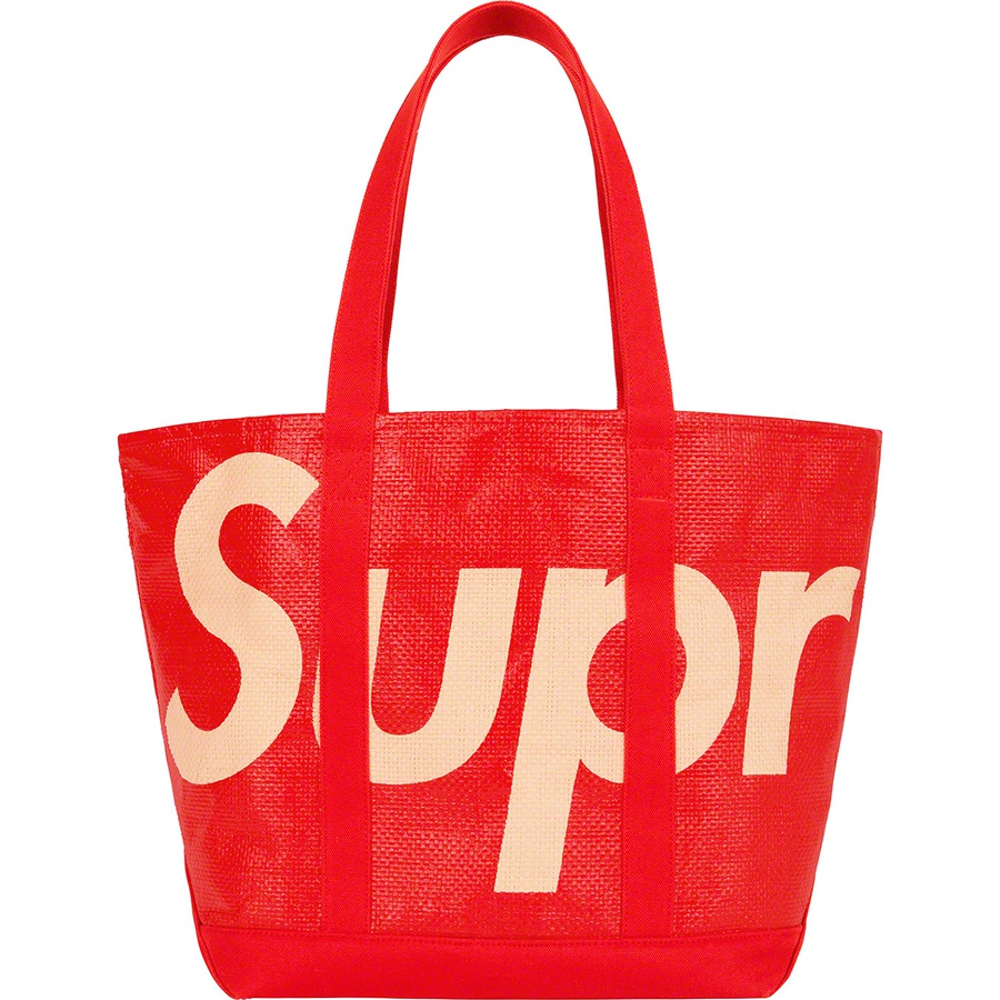 Supreme Raffia Tote (SS20) - Red - $98