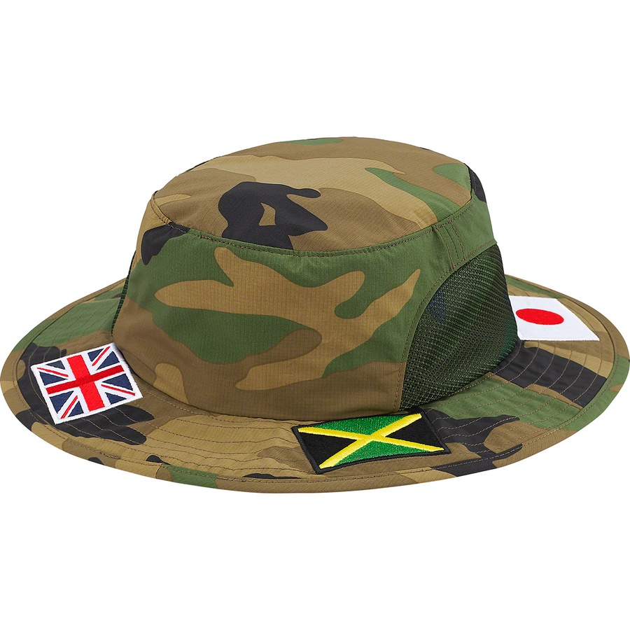Supreme Flags Boonie (SS20) - Woodland Camo - $60