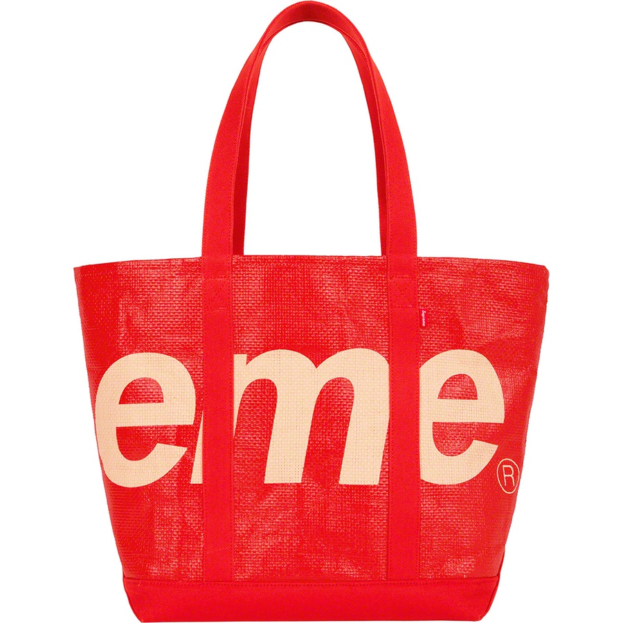 Supreme Raffia Tote (SS20) - Red - $98