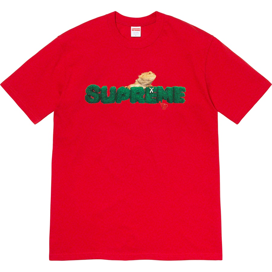 Supreme Lizard Tee (SS20) - Red - $38